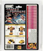 TRANSFORMERS SERIES 2 BUMBLEBEE (RED) MINIBOT PROOF CARD CAS 85+.