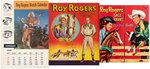 ROY ROGERS PAPER DOLLS, TABLETS, CALENDAR & PAINT SET HIGH GRADE LOT.