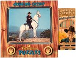 HOPALONG CASSIDY BOXED ITEMS LOT INCLUDING PUZZLE SET, PEN, WALLET & MORE.