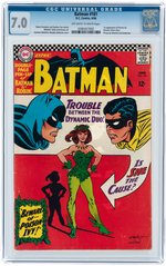 BATMAN #181 JUNE 1966 CGC 7.0 FINE/VF (FIRST POISON IVY).