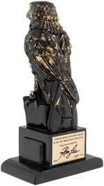 MALTESE FALCON LIMITED EDITION RON LEE SCULPTURE & 1944 PAPERBACK.