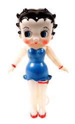 BETTY BOOP CELLULOID FIGURE WITH MOVABLE ARMS.