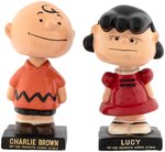 PEANUTS CHARACTERS BOBBING HEADS NEAR SET WITH SCARCE PIGPEN.