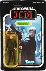 STAR WARS: RETURN OF THE JEDI - LUKE SKYWALKER JEDI KNIGHT OUTFIT 77 BACK-A CARDED ACTION FIGURE.