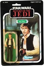 STAR WARS: RETURN OF THE JEDI - HAN SOLO (CORRIDOR PHOTO) 77 BACK-A CARDED ACTION FIGURE.