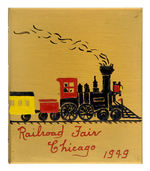 “RAILROAD FAIR CHICAGO 1949” BEAUTIFUL BRASS CASE FOR PHOTOS.