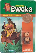 STAR WARS: EWOKS - WICKET W. WARRICK CARDED ACTION FIGURE.