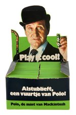 THE AVENGERS - JOHN STEED POLO MINTS ADVERTISING MATCHES STORE DISPLAY.