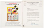 “MICKEY MOUSE POCKET COMB” CASE W/MANUFACTURER’S LETTER & PROMO FLYER.