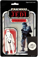 PALITOY STAR WARS: RETURN OF THE JEDI - HOTH SNOWTROOPER 65 BACK CLIPPER CARDED ACTION FIGURE.