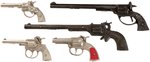 CAST IRON CAP GUNS LOT (VARIOUS COMPANIES, 1890 TO 1930s).