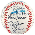 NEW YORK YANKEES SIGNED BASEBALL & PHOTO.