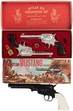 B.C.M. ENGLISH BOXED CAP GUN TRIO.