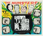 THE MUNSTERS SLIDING TILE PUZZLE ON STORE CARD.