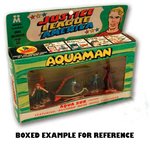 MULTIPLE TOYMAKERS AQUAMAN/MONG JUSTICE LEAGUE OF AMERICA PLAYSET FIGURE PAIR.