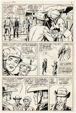 RAWHIDE KID ISSUE #73 PAGE 2 ORIGINAL ART BY LARRY LIEBER.