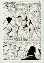 SUPERMAN ADVENTURES ISSUE #5 PAGE 19 ORIGINAL ART BY BRET BLEVINS.