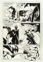 BATMAN & ROBIN ADVENTURES/BATMAN - LOST YEARS GROUP OF THREE PAGES ORIGINAL ART BY BO HAMPTON.