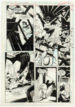 BATMAN & ROBIN ADVENTURES/BATMAN - LOST YEARS GROUP OF THREE PAGES ORIGINAL ART BY BO HAMPTON.