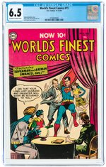 WORLD'S FINEST COMICS #73 NOVEMBER-DECEMBER 1954 CGC 6.5 FINE+.