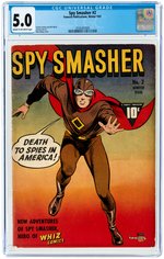 SPY SMASHER #2 WINTER 1941 CGC 5.0 VG/FINE.