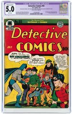 DETECTIVE COMICS #65 JULY 1942 CGC RESTORED 5.0 MODERATE (B-3) VG/FINE.