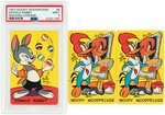 "WOODY WOODPECKER'S DRAWING LESSON" TWO COMPLETE HIGH GRADE PREMIUM CARD SETS.