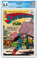 SUPERMAN #89 MAY 1954 CGC 5.5 FINE-.