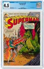 SUPERMAN #86 JANUARY 1954 CGC 4.5 VG+.