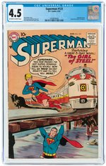 SUPERMAN #123 AUGUST 1958 CGC 4.5 VG+.