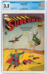 SUPERMAN #10 MAY-JUNE 1941 CGC 3.5 VG-.