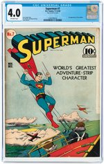 SUPERMAN #7 NOVEMBER-DECEMBER 1940 CGC CONSERVED 4.0 VG (FIRST PERRY WHITE).