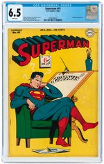 SUPERMAN #41 JULY-AUGUST 1946 CGC 6.5 FINE+.