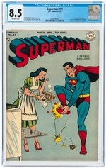 SUPERMAN #51 MARCH-APRIL 1948 CGC 8.5 VF+.