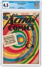 ACTION COMICS #89 OCTOBER 1945 CGC 4.5 VG+.