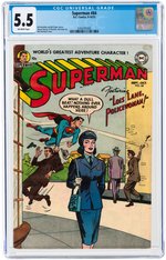 SUPERMAN #84 SEPTEMBER-OCTOBER 1953 CGC 5.5 FINE-.