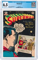 SUPERMAN #77 JULY-AUGUST 1952 CGC 6.5 FINE+.