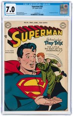 SUPERMAN #58 MAY-JUNE 1949 CGC 7.0 FINE/VF.