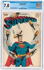 SUPERMAN #47 JULY-AUGUST 1947 CGC 7.0 FINE/VF.