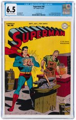 SUPERMAN #48 SEPTEMBER-OCTOBER 1947 CGC 6.5 FINE+.