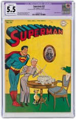 SUPERMAN #43 NOVEMBER-DECEMBER 1946 CGC RESTORED 5.5 SLIGHT (C-1) FINE-.