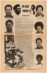 BLACK PANTHER PARTY MANIFESTO TWO SIDED NEWSPRINT POSTER.