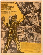 BLACK PANTHER PARTY "REVOLUTIONARY PEOPLE'S CONSTITUTIONAL CONVENTION" NEWSPRINT POSTER.