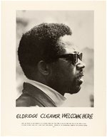 BLACK PANTHER PARTY "ELDRIDGE CLEAVER WELCOME HERE" POSTER.