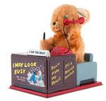 TELEPHONE BEAR "I AM THE BOSS" BATTERY OPERATED TOY.