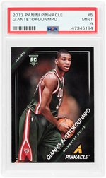 2013 PANINI PINNACLE GIANNIS ANTETOKOUNMPO #5 ROOKIE CARD PSA MINT 9.