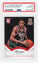 2013 PANINI PRESTIGE GIANNIS ANTETOKOUNMPO #175 ROOKIE CARD PSA GEM MINT 10.