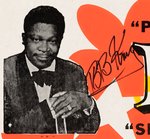 B.B. KING SIGNED REPRINT CONCERT POSTER.