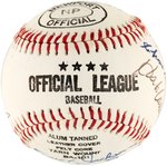 NATIONAL BASEBALL HALL OF FAME MULTI-SIGNED BASEBALL.