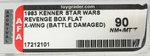 STAR WARS: REVENGE OF THE JEDI - "BATTLE DAMAGED X-WING FIGHTER BOX FLAT AFA 90 NM+/MT.